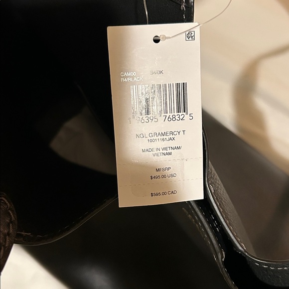 Coach Gramercy Leather Tote Black Leather NWT - Picture 10 of 12